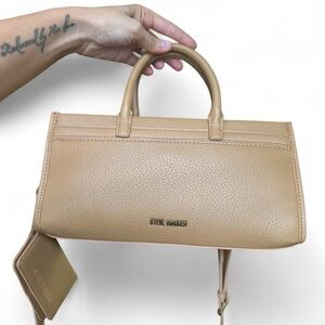 Steve Madden Beige Satchel Bag